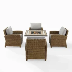 Bradenton 5pc Outdoor Wicker Arm Chair & Fire Table Set - Crosley 25 Bradenton 5pc Outdoor Wicker Arm Chair & Fire Table Set - Crosley -Cheap Crosley Store GUEST 4d3b41e3 8526 4da2 aed8 c4a3163890ea