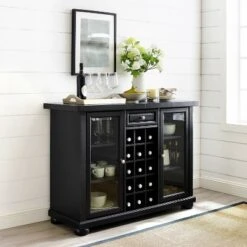 Alexandria Sliding Top Bar Cabinet Black - Crosley 14 Alexandria Sliding Top Bar Cabinet Black - Crosley -Cheap Crosley Store GUEST 4db6bb55 152c 4c29 90a5 c67e74187c3b