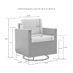 Palm Harbor 5pc Outdoor Wicker Conversation Set With Fire Table - Gray - Crosley 26 Palm Harbor 5pc Outdoor Wicker Conversation Set With Fire Table - Gray - Crosley -Cheap Crosley Store GUEST 504d9df6 59bb 4823 b99c 7977fb3118ef