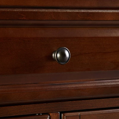 Alexandria Wood Top Full Size Kitchen Island/Cart Mahogany - Crosley 6 Alexandria Wood Top Full Size Kitchen Island/Cart Mahogany - Crosley - Image 6