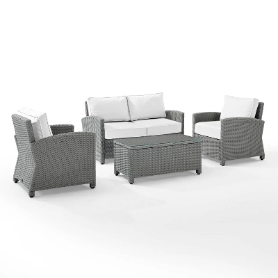 Bradenton 4pc Outdoor Wicker Conversation Set - Crosley 20 Bradenton 4pc Outdoor Wicker Conversation Set - Crosley - Image 20