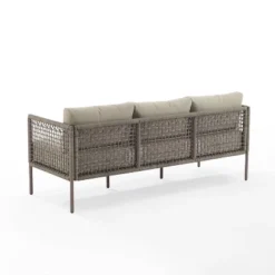 Cali Bay Outdoor Wicker Sofa - Taupe/Light Brown - Crosley -Cheap Crosley Store GUEST 515765a1 2a60 49d2 9346 069394c3b420