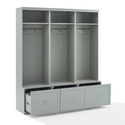 3pc Harper Entryway Set With 3 Hall Trees Gray - Crosley 7 3pc Harper Entryway Set With 3 Hall Trees Gray - Crosley - Image 7