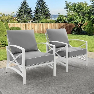 Crosley 2pc Kaplan Outdoor Patio Chair Set 6 Crosley 2pc Kaplan Outdoor Patio Chair Set - Image 6