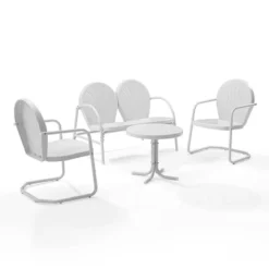 Griffith 4pc Outdoor Conversation Set - White - Crosley -Cheap Crosley Store GUEST 51f6a75d 000b 4604 a773 67a41ed05e97