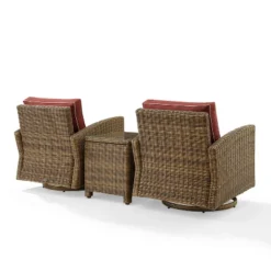 3pc Bradenton Outdoor Steel Swivel Rocking Chairs - Crosley -Cheap Crosley Store GUEST 5246c2c4 77f7 4f10 9910 a73b7d90297a