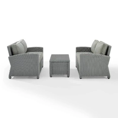 Bradenton 3pc Outdoor Wicker Seating Set - Crosley 9 Bradenton 3pc Outdoor Wicker Seating Set - Crosley - Image 9