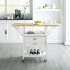 Bristol Double Drop Leaf Kitchen Cart White - Crosley 22 Bristol Double Drop Leaf Kitchen Cart White - Crosley -Cheap Crosley Store GUEST 5472e2af 661b 459f a8e5 200b4c6b7932