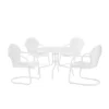 Tulip 5pc Outdoor Dining Set - White - Crosley