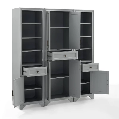 3pc Tara Pantry Set - Pantry And 2 Linen Cabinets - Crosley 3 3pc Tara Pantry Set - Pantry And 2 Linen Cabinets - Crosley - Image 3