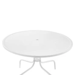 Griffith 40" Outdoor Round Dining Table - White Satin - Crosley -Cheap Crosley Store GUEST 56488d90 2679 44af 8fc0 5b5e9714216c