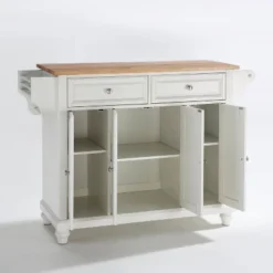 Cambridge Natural Wood Top Kitchen Island White - Crosley -Cheap Crosley Store GUEST 56fe3bc4 8bf4 4d9a b591 14169ed7a320