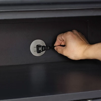 60" Cambridge Low Profile TV Stand For TVs Up To 65" Black - Crosley 12 60" Cambridge Low Profile TV Stand For TVs Up To 65" Black - Crosley - Image 12