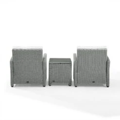 Bradenton 3pc Outdoor Wicker Seating Set With Side Table & 2 Arm Chairs - Crosley -Cheap Crosley Store GUEST 58e9fbee 1128 45b7 80be 717a18ffe38b