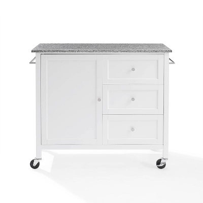 Soren Granite Top Kitchen Island/Cart Gray/White - Crosley 7 Soren Granite Top Kitchen Island/Cart Gray/White - Crosley - Image 7
