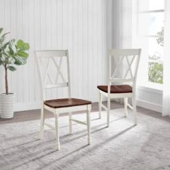 4pc Shelby Dining Set Distressed White - Crosley -Cheap Crosley Store GUEST 59090f5c 168c 4c2c 912f edab20206d9b
