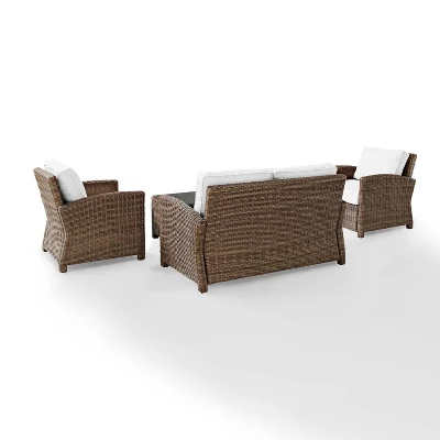 Bradenton 4pc Outdoor Wicker Conversation Set - Crosley 6 Bradenton 4pc Outdoor Wicker Conversation Set - Crosley - Image 6