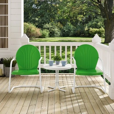 Griffith 3pc Outdoor Conversation Set - Kelly Green - Crosley 3 Griffith 3pc Outdoor Conversation Set - Kelly Green - Crosley - Image 3