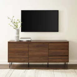 Teagan Record Storage Sideboard Brown Oak - Crosley -Cheap Crosley Store GUEST 5d952b51 5e23 4ebc bbc9 d85fbf48a1ce