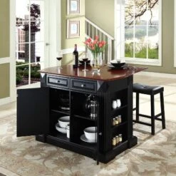 24" Coventry Upholstered Saddle Stools & Drop Leaf Breakfast Bar Black - Crosley 11 24" Coventry Upholstered Saddle Stools & Drop Leaf Breakfast Bar Black - Crosley -Cheap Crosley Store GUEST 5db65b7d dd0c 4776 b331 6e97f4d7cafa