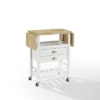 Bristol Double Drop Leaf Kitchen Cart White - Crosley