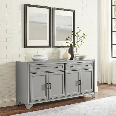 Tara Sideboard Distressed Gray - Crosley 1 Tara Sideboard Distressed Gray - Crosley