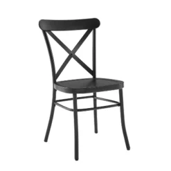 Set Of 2 Camille Dining Chair Matte Black - Crosley -Cheap Crosley Store GUEST 5e96034a d21f 4eb6 9aaa dab37e8af215