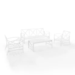 Kaplan 4pc Outdoor Sofa Set - Navy - Crosley -Cheap Crosley Store GUEST 5f3a20f3 1c19 4aef b90e b6fc19d5f7cf