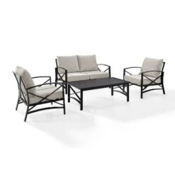 4pc Kaplan Outdoor Seating Set - Crosley -Cheap Crosley Store GUEST 5f5e258d 5347 4958 a993 838cdb0d6067