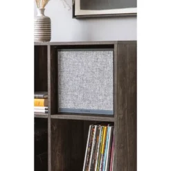 33" Jacobsen Record Storage Cube Bookcase With Speaker Brown Ash/Black - Crosley -Cheap Crosley Store GUEST 5f7aa268 4651 41de 9dc4 e4d46785c75d