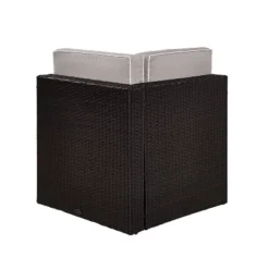 Palm Harbor Outdoor Wicker Corner Chair - Gray - Crosley -Cheap Crosley Store GUEST 60db1591 69fa 4b3f 994c 91c047d9c280