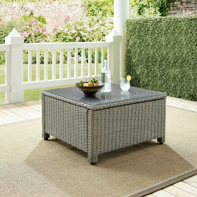 Bradenton Outdoor Wicker Sectional - Gray - Crosley 2 Bradenton Outdoor Wicker Sectional - Gray - Crosley - Image 2