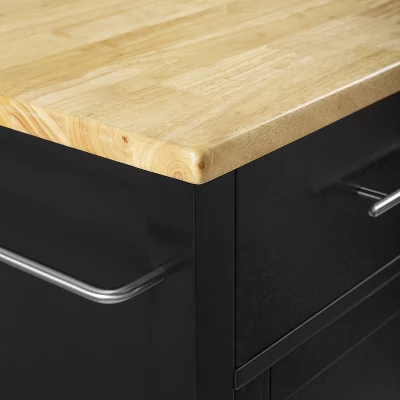 Savannah Wood Top Drop Leaf Kitchen Island/Cart - Crosley 16 Savannah Wood Top Drop Leaf Kitchen Island/Cart - Crosley - Image 16