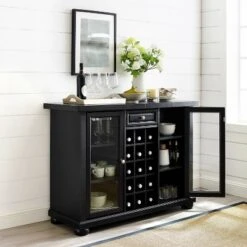 Alexandria Sliding Top Bar Cabinet Black - Crosley 15 Alexandria Sliding Top Bar Cabinet Black - Crosley -Cheap Crosley Store GUEST 61dcb97a 2c2a 4817 8d06 35243e53fe42