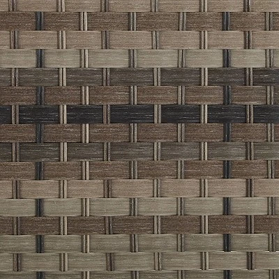 Prescott Outdoor Wicker Loveseat - Blue/Brown- Crosley 4 Prescott Outdoor Wicker Loveseat - Blue/Brown- Crosley - Image 4