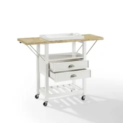 Bristol Double Drop Leaf Kitchen Cart White - Crosley 18 Bristol Double Drop Leaf Kitchen Cart White - Crosley -Cheap Crosley Store GUEST 6545618f 0bba 468a 9744 07004946f2fd