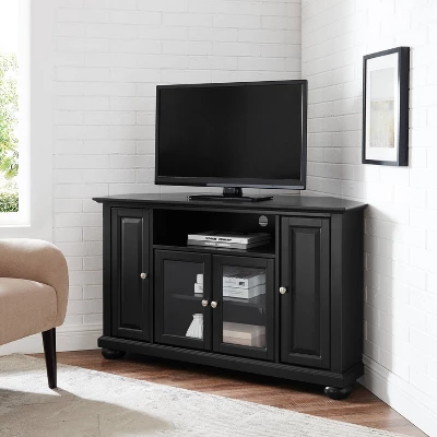 Alexandria Corner TV Stand For TVs Up To 48" Black - Crosley 3 Alexandria Corner TV Stand For TVs Up To 48" Black - Crosley - Image 3