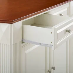 Coventry Drop Leaf Top Kitchen Island With 2 School House Stools White - Crosley -Cheap Crosley Store GUEST 6702c73d a28f 4742 919b 58a1de30af3c