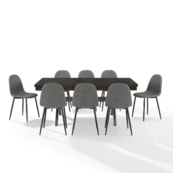 9pc Hayden Extendable Dining Set With Weston Chairs Distressed Gray/Slate - Crosley -Cheap Crosley Store GUEST 670b53d8 82d0 4cea 948c 5a993330caa6