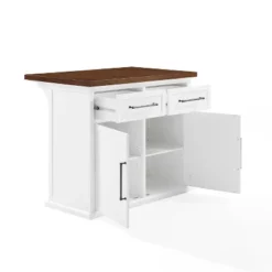 Bartlett Wood Top Kitchen Island White/Walnut - Crosley 18 Bartlett Wood Top Kitchen Island White/Walnut - Crosley -Cheap Crosley Store GUEST 677e18e2 9dad 41fa a9b3 eefc6ebfa2ab