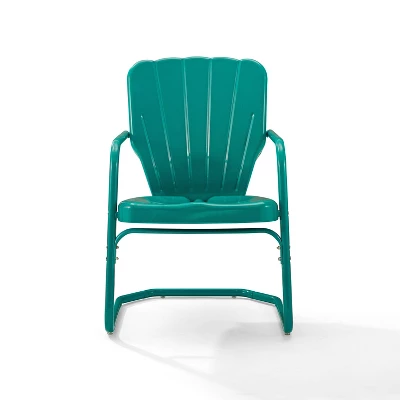 Ridgeland 2pk Outdoor Chairs - Turquoise Gloss - Crosley 5 Ridgeland 2pk Outdoor Chairs - Turquoise Gloss - Crosley - Image 5