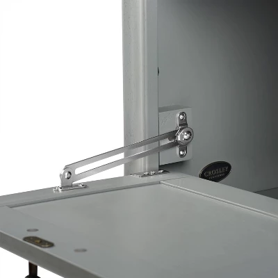 3pc Tara Entryway Set - Hall Tree And 2 Linen Cabinets Distressed Gray - Crosley 9 3pc Tara Entryway Set - Hall Tree And 2 Linen Cabinets Distressed Gray - Crosley - Image 9