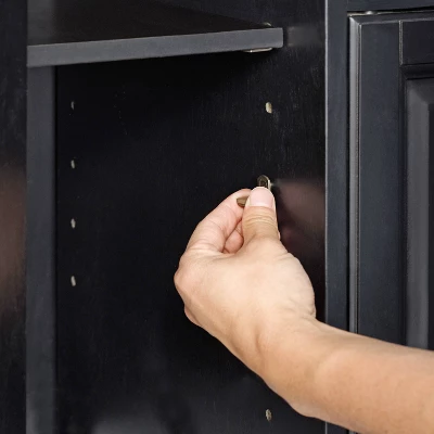 60" Cambridge Low Profile TV Stand For TVs Up To 65" Black - Crosley 11 60" Cambridge Low Profile TV Stand For TVs Up To 65" Black - Crosley - Image 11