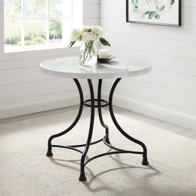 32" Madeleine Round Dining Table Matte Black - Crosley 2 32" Madeleine Round Dining Table Matte Black - Crosley - Image 2
