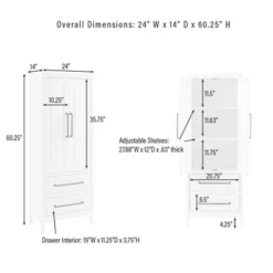 Genevieve Storage Pantry White - Crosley -Cheap Crosley Store GUEST 6e1e3c5c 3471 4128 9bf0 146aa4176c70