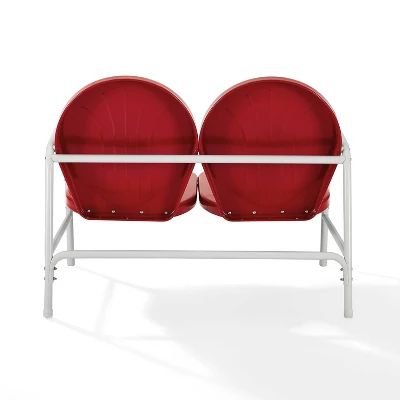 Griffith Outdoor Loveseat - Bright Red - Crosley 8 Griffith Outdoor Loveseat - Bright Red - Crosley - Image 8