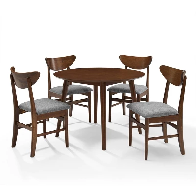 5pc Landon Round Dining Set With Wood Chairs - Crosley 6 5pc Landon Round Dining Set With Wood Chairs - Crosley - Image 6