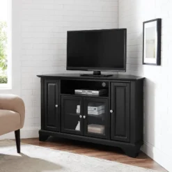 LaFayette Corner TV Stand For TVs Up To 52" - Crosley -Cheap Crosley Store GUEST 6fab6e65 ef40 4c0b bc27 d2fe955fd908