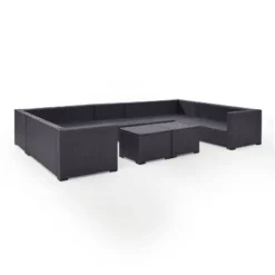 Crosley 7pc Biscayne Outdoor Steel Wicker Patio Sectional Set Furniture Set With Two Coffee Tables Mocha -Cheap Crosley Store GUEST 71dceacd 4a9e 4a3a 9dbc 81dc7fe8f901