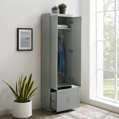 Harper Convertible Pantry Closet Gray - Crosley 2 Harper Convertible Pantry Closet Gray - Crosley - Image 2